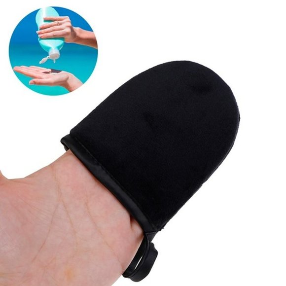 SELF TANNER APPLICATOR FOR FACE APPLY STREAK FREE EVEN REUSABLE CLEAN HANDS - Picture 1 of 5